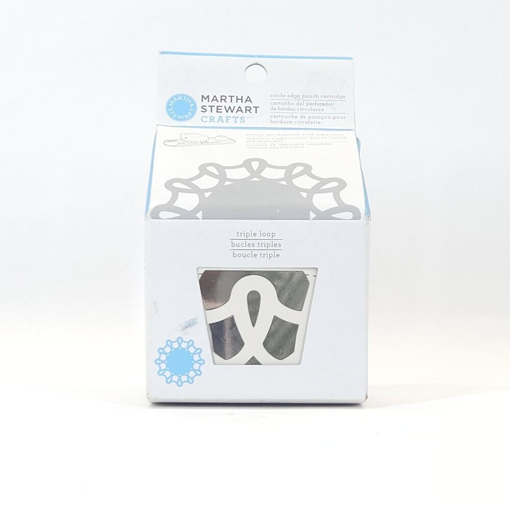 Martha Stewart Triple Loop Circle Edge Punch Cartridge Card Arts Craft Scrapbook